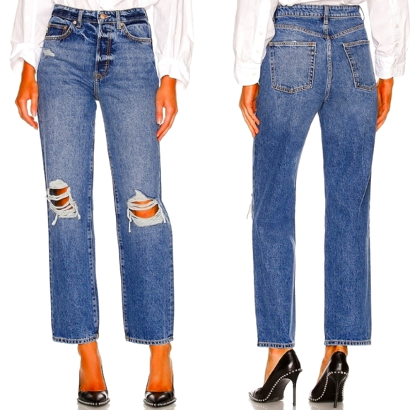 New Lovers + Friends | Ryan High Rise Loose Straight Jeans Sz 23 - Picture 1 of 9